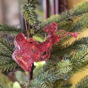 Vintage Pink Angel Ornament